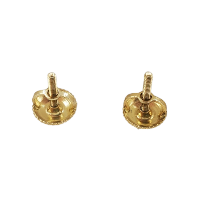Baguette Diamond Square Earrings 0.24ct 10k Yellow Gold