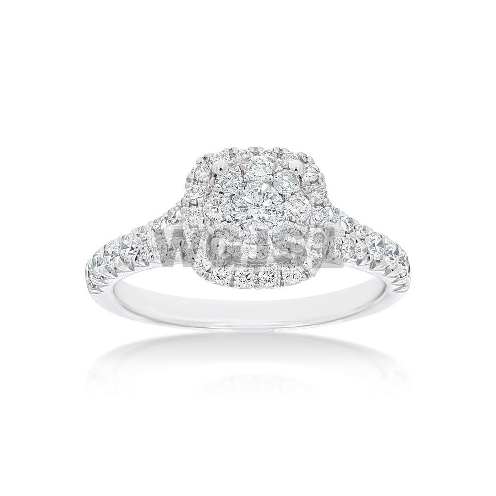 Diamond Engagement Ring 0.77 ct. 14k White Gold