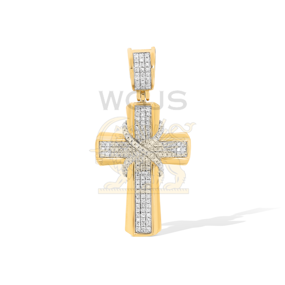 Diamond Cross Pendant 0.27 ct. 10k Yellow Gold