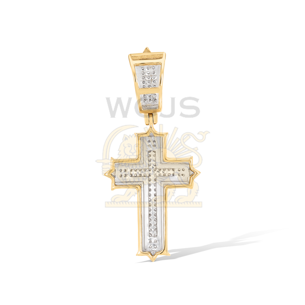 Diamond Cross Pendant 0.29 ct. 10k Yellow Gold