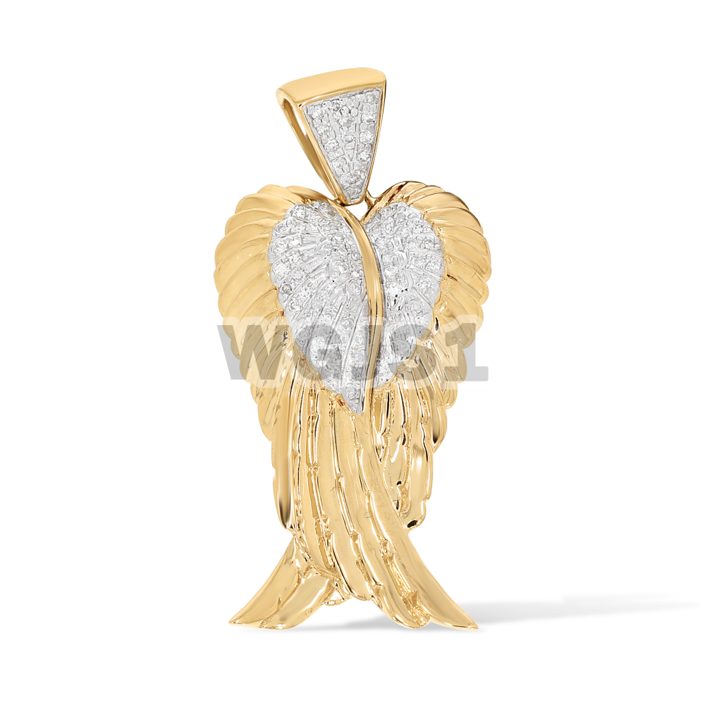 Angel Wings Stackable 14k Gold Women's Ring – Vansweden Jewelers